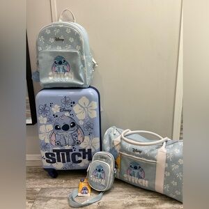 NWT Disney Stitch Carry On size, weekender, backpack and phone crossbody bag